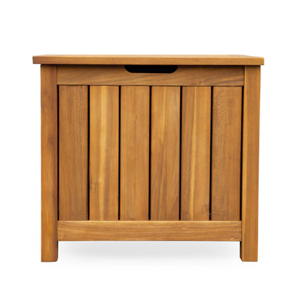 Christopher Knight Home Kensy Acacia Wood Outdoor Storage Box, 30 Gallons Wooden Patio Deck Box, Garden Backyard Tool Storage, Outdoor Storage Container for Patio Furniture Cushion, Teak Finish