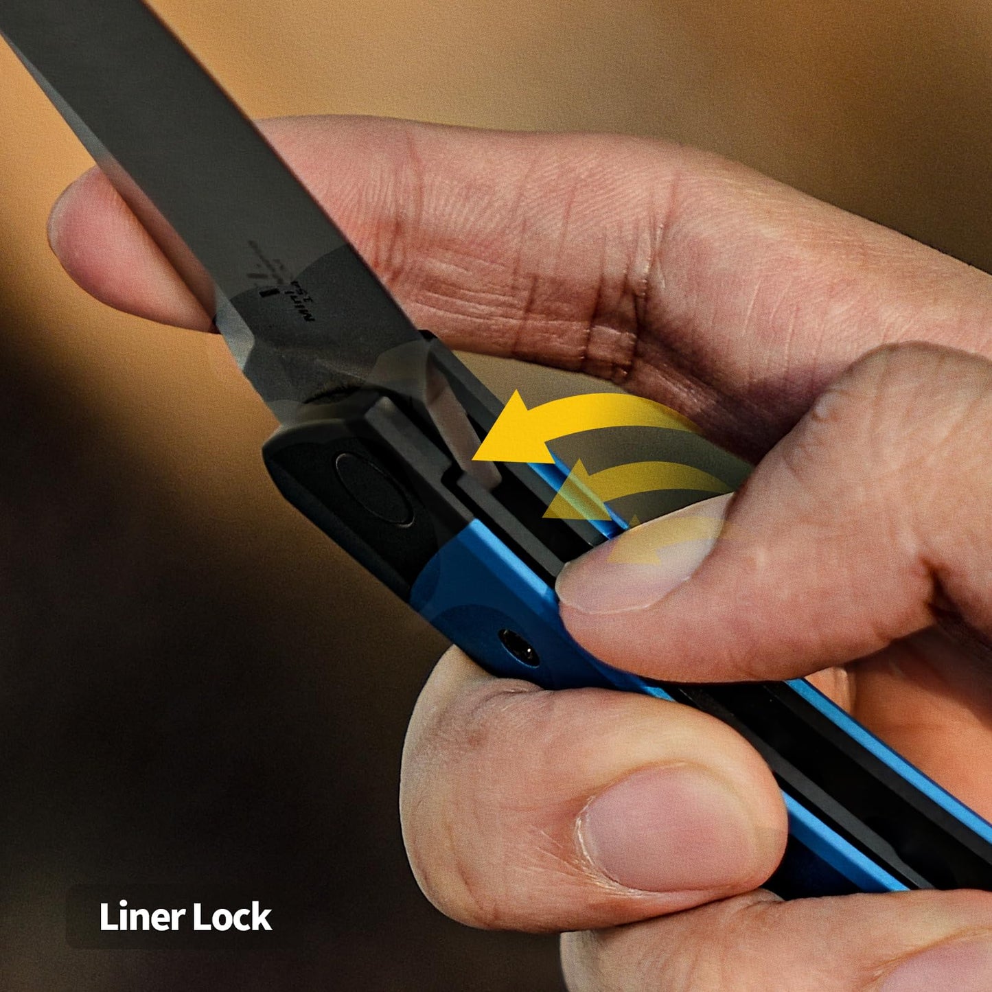 Kizer Mini Momo EDC Pocket Knife, 154CM Blade, Black & Blue Aluminum