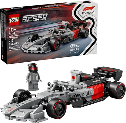 LEGO Speed Champions Audi Revolut F1 Team R26 Race Car Toy - Building Sets for Boys &amp Girls Ages 10+ - F1 Car Kit for Display or Play - Gift for Birthdays - 77259