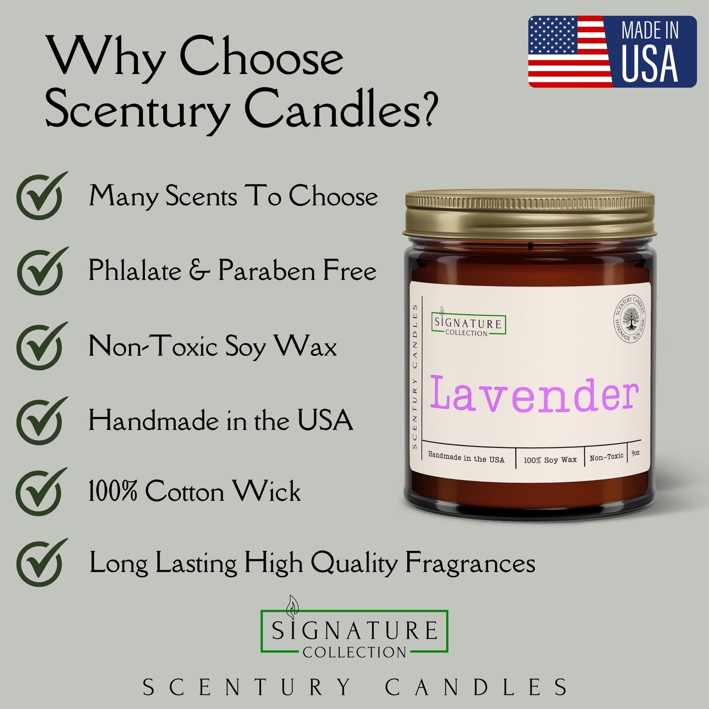Autumn Glow Fall Scented Candle, Many Scents to Choose from, All Natural Non-Toxic Soy Wax, Handmade in The USA (Autumn Glow)