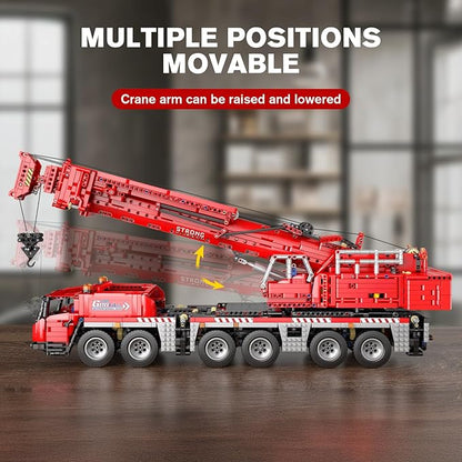 Mould King Engineering Crane Building Sets 17065 Large Vehicles Crane Model Kits APP Programmable Construction Vehicle Building Kits for Adult Collections Enthusiasts(4566 PCS)