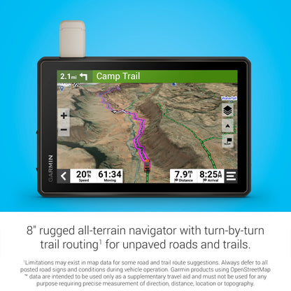 Garmin Tread Overland, All-Terrain Navigator, Rugged, Built in Mapping, iOverlander, Ultrabright Display (Renewed)