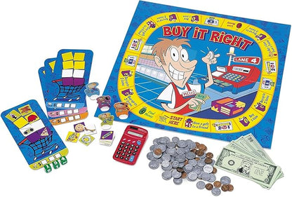 Learning Resources Buy It Right Shopping Game Math Game for Kids 2-4 Players Ages 5+