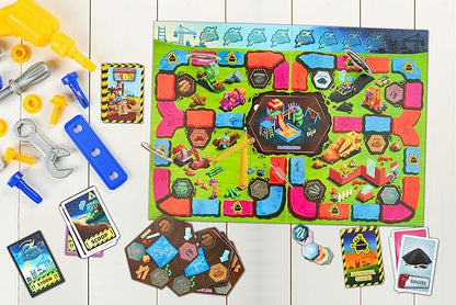 JH5 Construction Kids Board Game for Kids Ages 4 and Up Fun and Cooperative Building Game for 2-4 Players Easy to Learn Perfect for Family Time