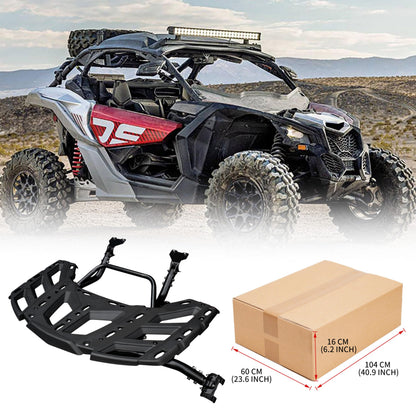 KATIMOTO Pivoting Rear Rack Kit with Gas Strut for Can Am Maverick X3 MAX 2017-2025 Accessories, Spare Tire Cargo Luggage Support Cooler LinQ Pivoting Rear Rack Replace OEM #715002881,715003439