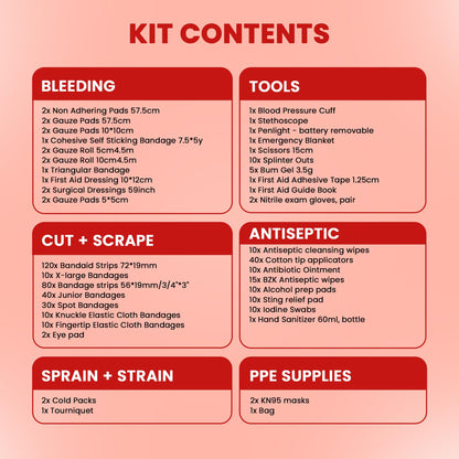 EMT 1st 362 Pcs Emergency Responder First Aid Kit with Digital BP Cuff & First Aid Guide Book - Emergency Bag with 40 Unique Items -Large First Aid Kit for Car, Travel, Home, Hiking, Camping & Outdoor