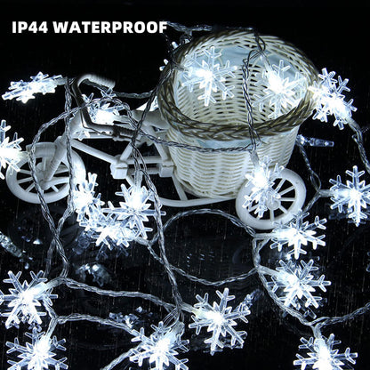 Dazzle Bright Christmas String Lights, 100 LED, 49FT, Waterproof, 8 Modes, White, Model HB-300COI