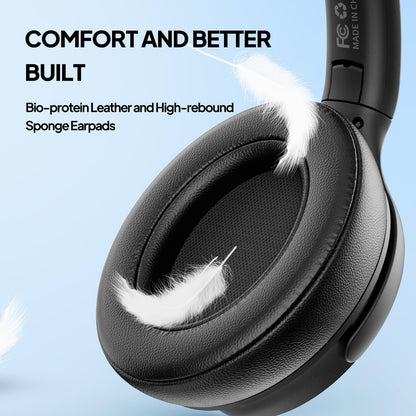 ADOOPE Wired Over-Ear Headphones with USB C Connector, Hi-Fi Stereo Sound, Noise-Isolating Ear Cups, Comfortable Fit for USB C Devices (No Bag, Black)