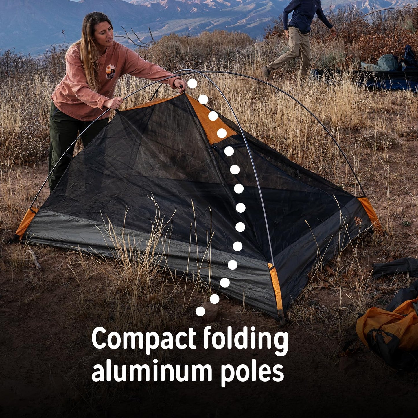 Kelty Grand Mesa 4P Backpacking Tent – 3 Season 2 Man Camping Thru Hiking Shelter, Aluminum Poles, Single Door + Vestibule (4P)