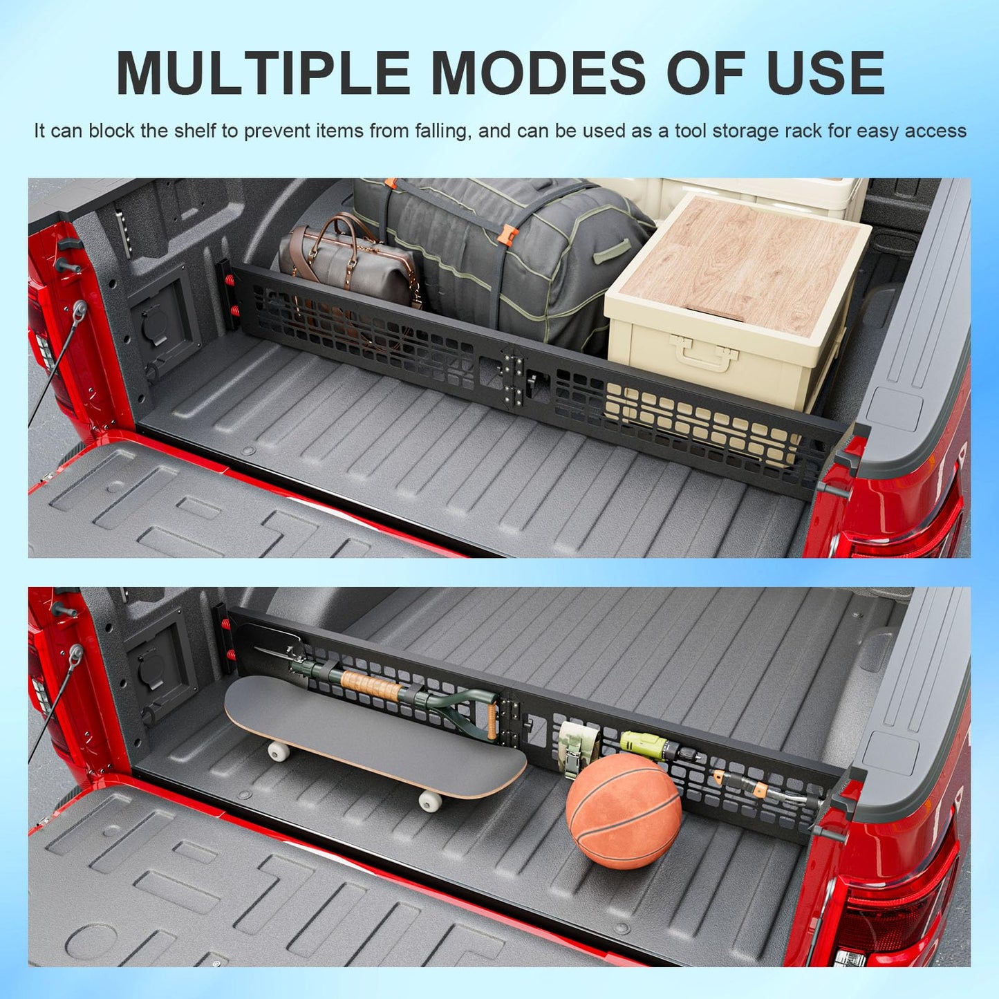 SZYANG Truck Bed Divider Compatible with 2015-2026 Ford F150 Cargo Manager Molle Panel Truck Bed Organizer Replacement for 2015-2026 Ford F-150 Accessories