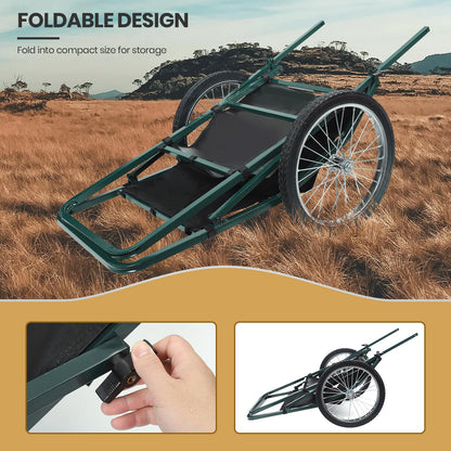 Leader Accessories Super Mag Hauler Steel Hunting Deer Game Cart 550lb Capacity