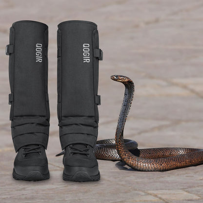 QOGIR Snake Gaiters Snake Chaps, Waterproof Snake Guards, Snake Bite Protection for Lower Legs, Snake Proof Chaps Fit for Men & Women, Adjustable Size