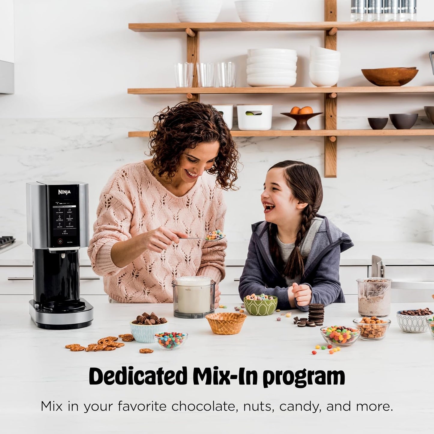 Ninja CREAMi Ice Cream Maker Bundle - Includes 4 Tubs for Gelato, Milkshakes & More | 7 One-Touch Programs | Compact Silver Design