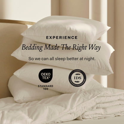 BOLL & BRANCH Down Chamber Pillow - Medium, Standard - Naturally Cooling Shell - Premium Comfort, Superior Support - Cruelty-Free IDS Certified Down