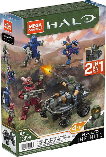 MEGA Halo UNSC Gungoose Gambit Attack Vehicle Halo Infinite Construction Set Building Toys for Boys