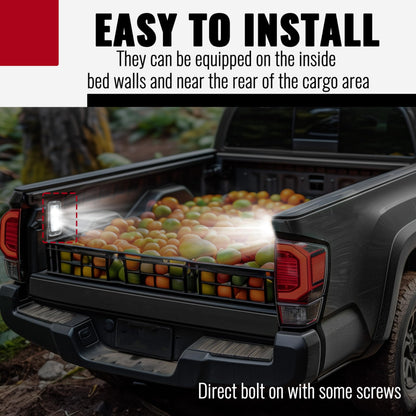 KUAFU LED Bed Lighting Kit for 2020-2023 Toyota Tacoma, Clear Lens, Plastic, Model GO-2277