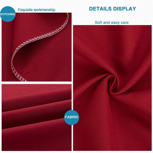 FLXXIE Body Pillow Cover - Super Soft Microfiber 20x54 Case | Wrinkle & Stain Resistant, Wine Red