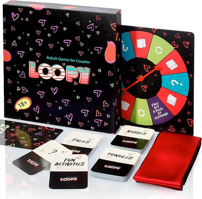 LOOPY Couples Games for Adults - Date Night Game - Gifts for Wife and Husband to Spice Up Relationships and Communication