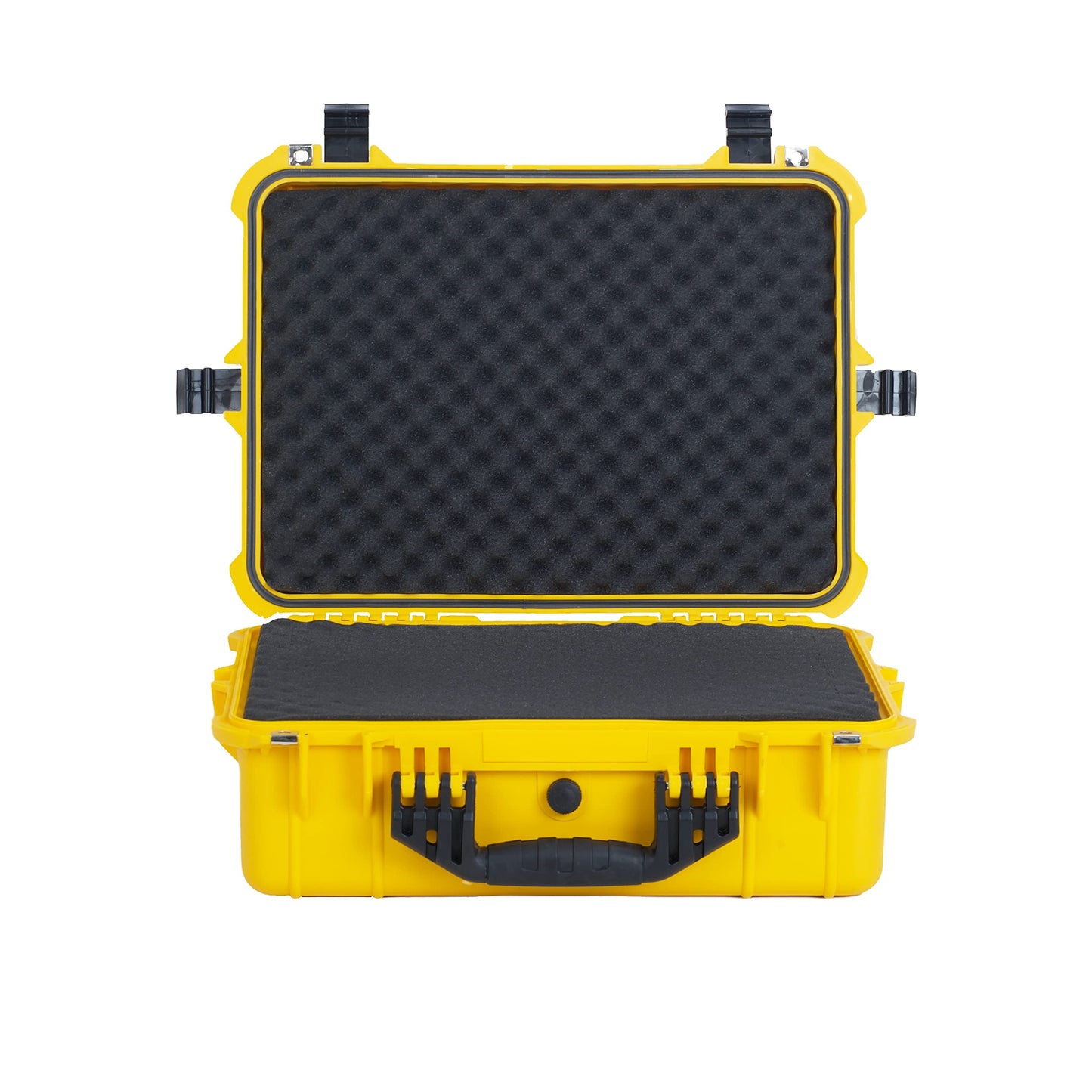 MEIJIA Portable IP67 Waterproof Protective Case,Hard Camera Case,Customized Fit Foam Inserted,Fit for Camera, Equipments, Lens,Drones,19.78“X15.77"x7.41" (Yellow)