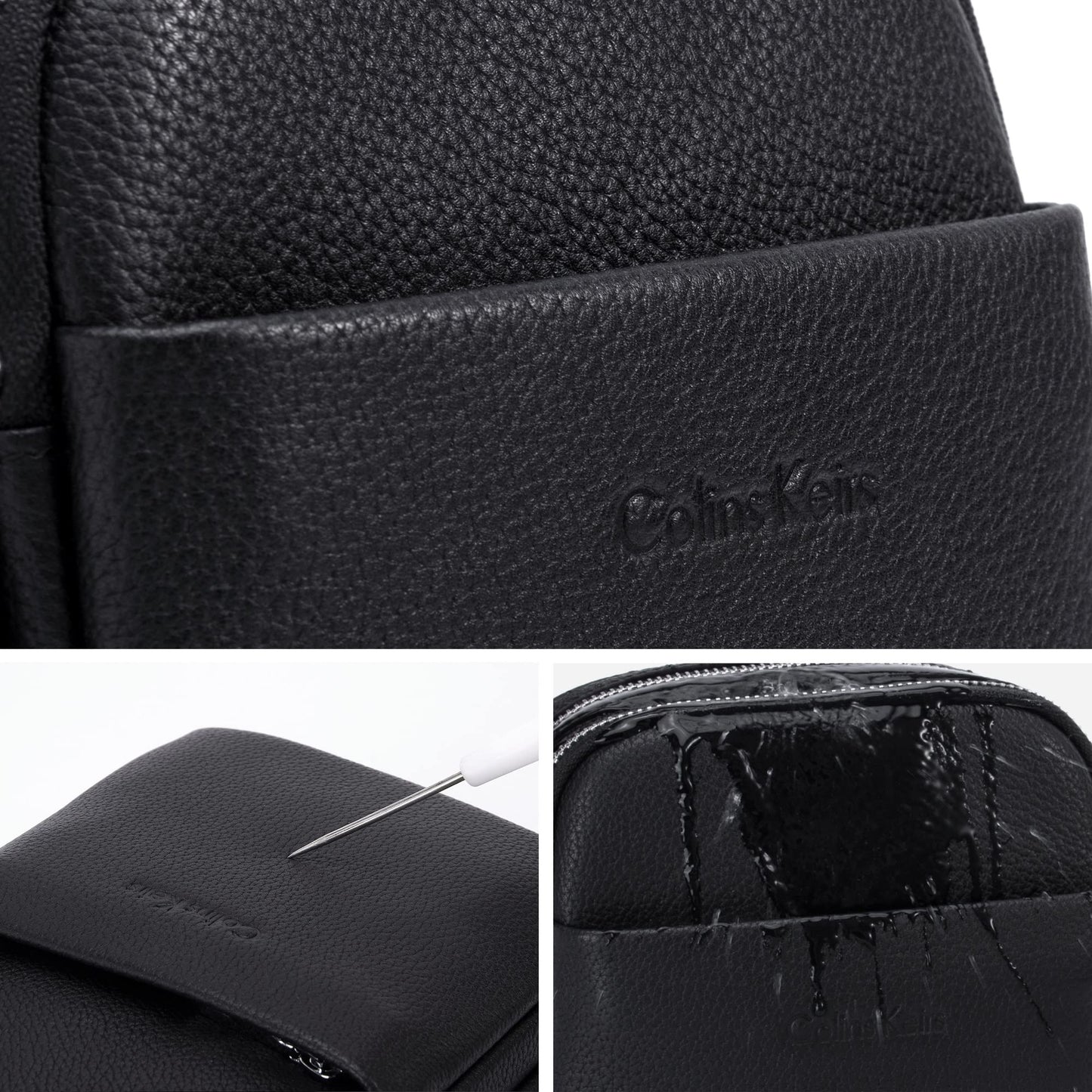 Colins Keirs Laptop backpack & Men's leather crossbody bag