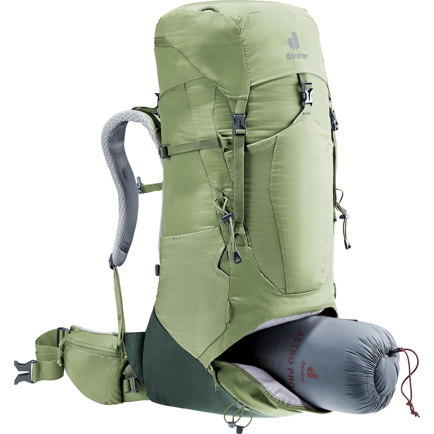 Deuter Women’s Aircontact Lite 35 + 10 SL, Lightweight Backpacking & Hiking Backpack, 35 + 10 Liters - Grove-Ivy