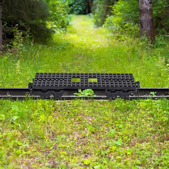 6IN1 City Freight Train Car Building Set DIY Cargo Train Toys for Teens and Adults Compatible with Lego 630 Building Accessory M8001