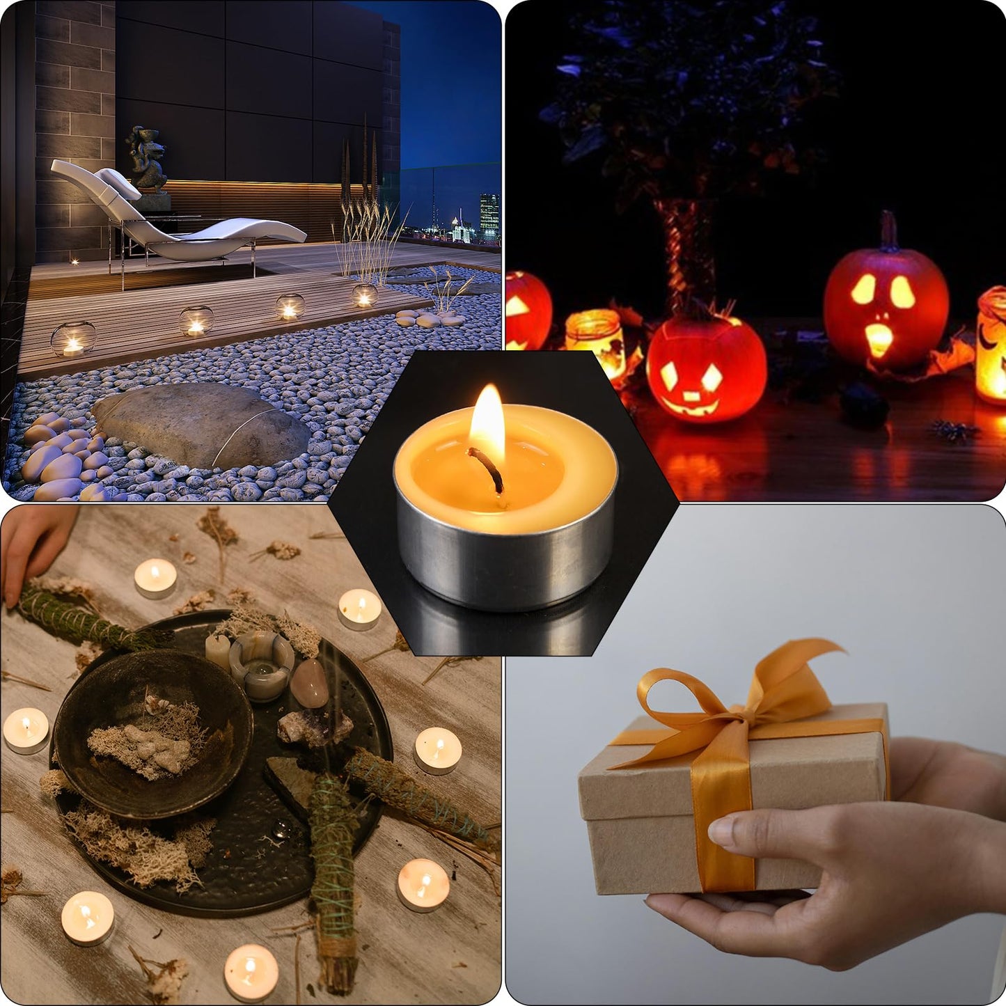 32 Packs Beeswax Tealight Candles,Natural Beeswax Tea Lights Candle in Aluminum Cups,4-5 Hour Burn Time,Unscented Smokeless Candles