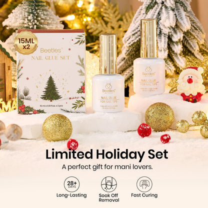 Beetles Gel Nail Kit Short Almond with Nail Dehydrator and Primer, 576Pcs Half Matte Etch-X Gel Nail Tips Solid Nail Glue Mini Nail Lamp Acrylic Nail Tips Easy DIY Nail Extension Set Gift for Women
