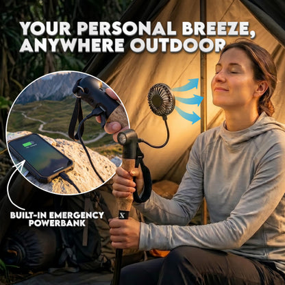 SmartstickX Collapsible Tactical Walking Stick with LED Light, USB Charging, Cork Grip, and Heavy-Duty Survival Tools – Aircraft Aluminum Trekking Pole for Hiking, Camping, Outdoors