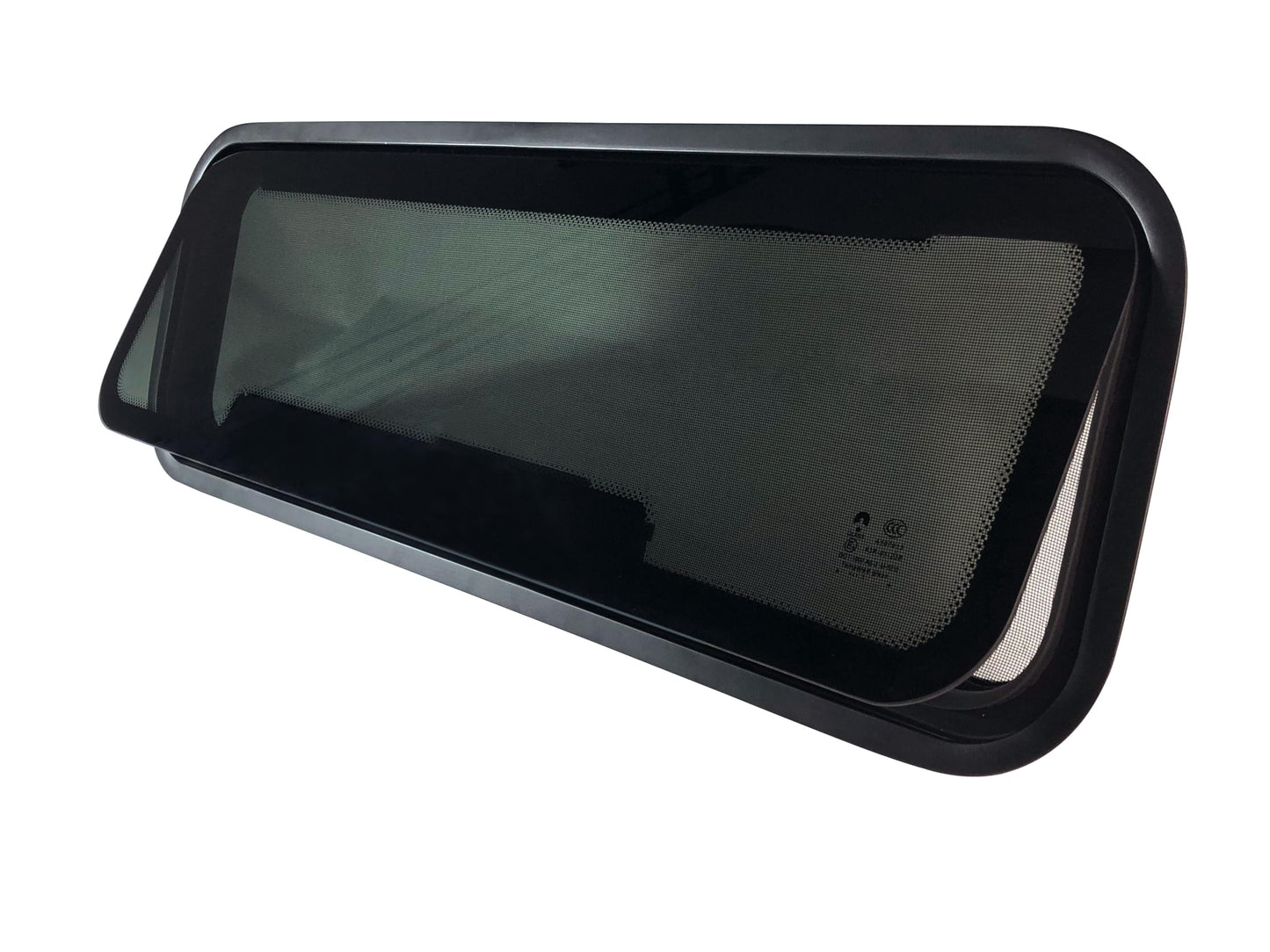 TZGP RV Vent Window 33.5" W x 10.5" H, Universal Awning Bunk Windows, RV Camper Window Replacement, Removable Screen & Solar Privacy Glass