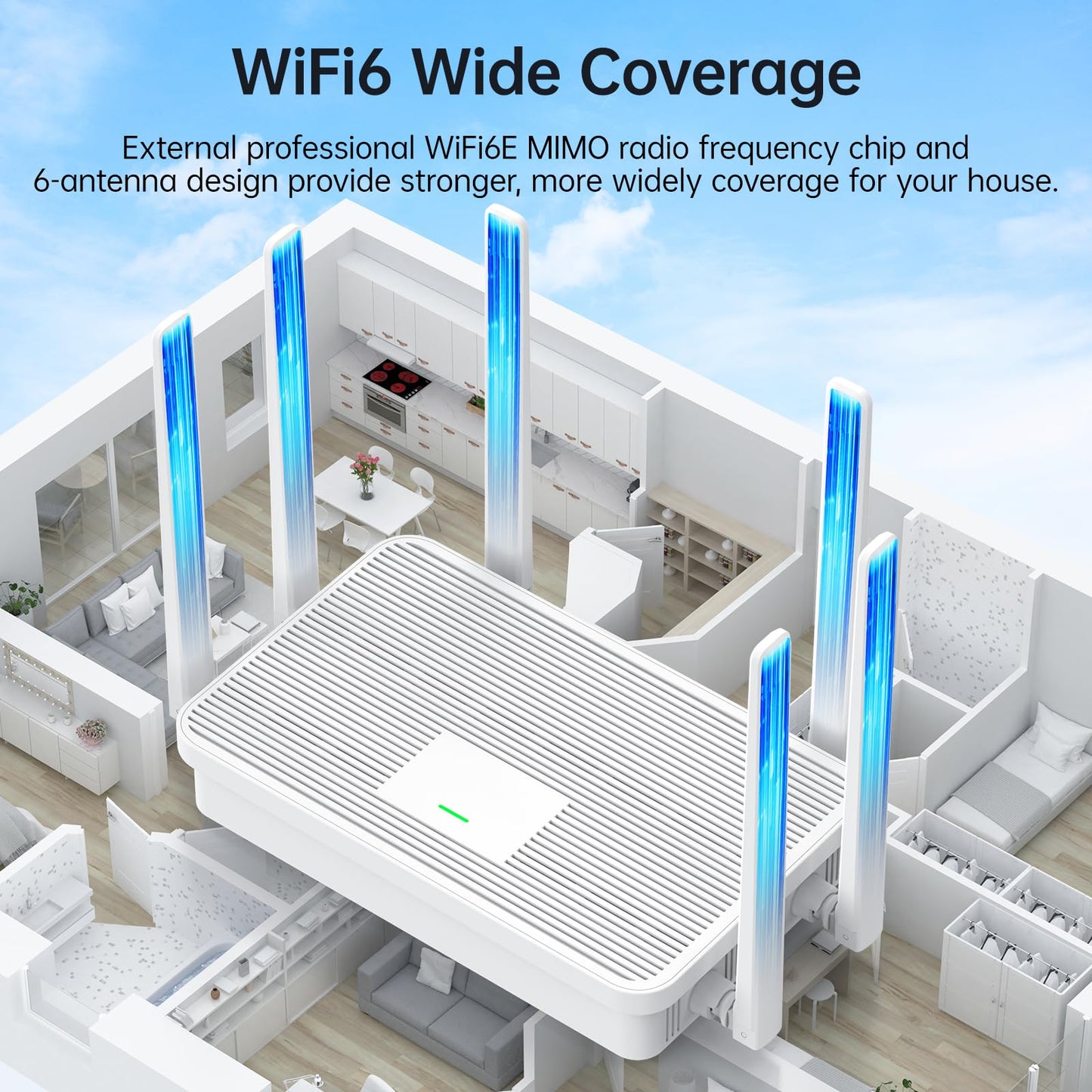 UeeVii Dual-Band Wireless Bridge Router Kit | 2.4G 5.8G WiFi Bridge | 5KM Point to Point Wireless Bridge Outdoor Network for Starlink Extender for Barn/Shop | IP65 Weatherproof | Plug & Play