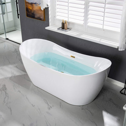 WOODBRIDGE BTA1517-BG-Drain &O Bathtub, Brushed Gold