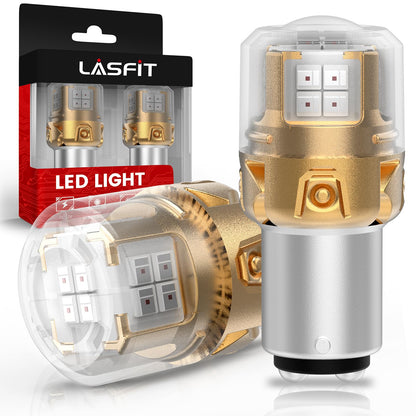 LASFIT 1157 LED Bulb, Red, 500% Super Bright, Model L2-1157R, Replacement for Brake Light, Tail Light, 2pcs