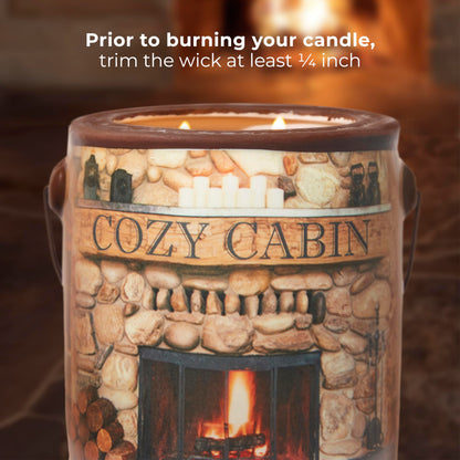A CHEERFUL GIVER 95hr 20oz Scented Candle - Cozy Cabin - Multi-Wick Glass Candle - Gifts For Men and Women