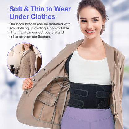 Kepwaa Posture Corrector for Women and Men, Upgraded Full Back Brace Support, Adjustable Shoulder Straightener for Improving Back Posture, Relief for Upper and Lower Back, Lumbar, Neck, Shoulder Pain
