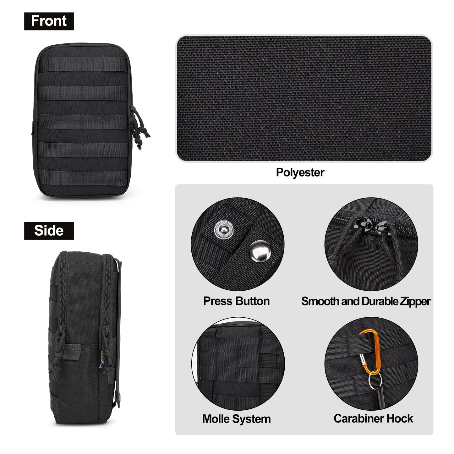 Mardingtop 70L Hiking Backpack+ Molle Tactical Utility Pouch