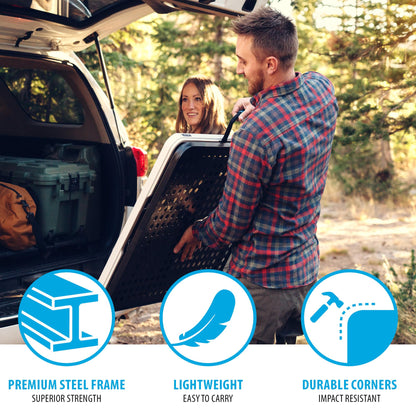 LIFETIME Folding Tailgate Table with Grill Rack, Portable Outdoor Camping Station, 5-Foot