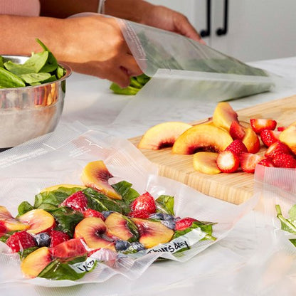 FoodSaver Custom Fit Vacuum Sealer Rolls, Airtight Food Storage and Sous Vide Rolls, BPA-Free, 11 x 16' (Pack of 3)