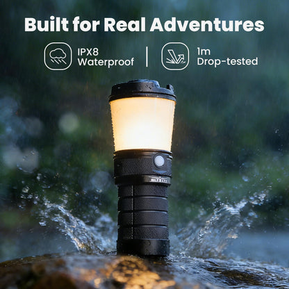 Sofirn BLF LT1 Camping Lantern Rechargeable, Led Lantern with 8X LH351D LED, 24 Hours Runtime in Medium Mode, Perfect Lantern Flashlight for Camping, Power Outages, Hiking, Fishing