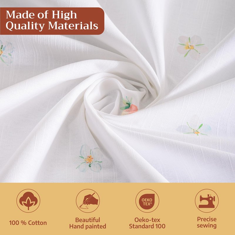 Maison d' Hermine Table Cloth Round Table 100% Cotton 69 Round Inches Tablecloth Reusable Decorative for Dining Kitchen Room Farmhouse Home Gifts for Mothers Day Spring Summer - Bunny Party