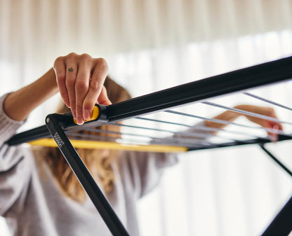 Joseph Joseph AirFrame 3-Tier Clothes Airer Drying Rack, 53 ft Capacity, Indoor/Outdoor, Stable, Foldable, Compact Storage
