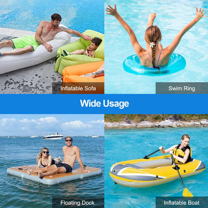 VOFiTNY Inflatable Floating Dock with Electric Air Pump for Inflatable