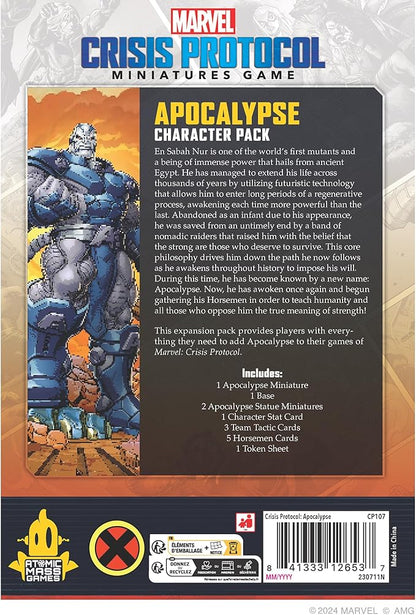 Marvel: Crisis Protocol Apocalypse Character Pack - Servants of The Apocalypse Affiliation! Tabletop Superhero Game Ages 14+ 2 Players 90 Minute Playtime Made by Atomic Mass Games