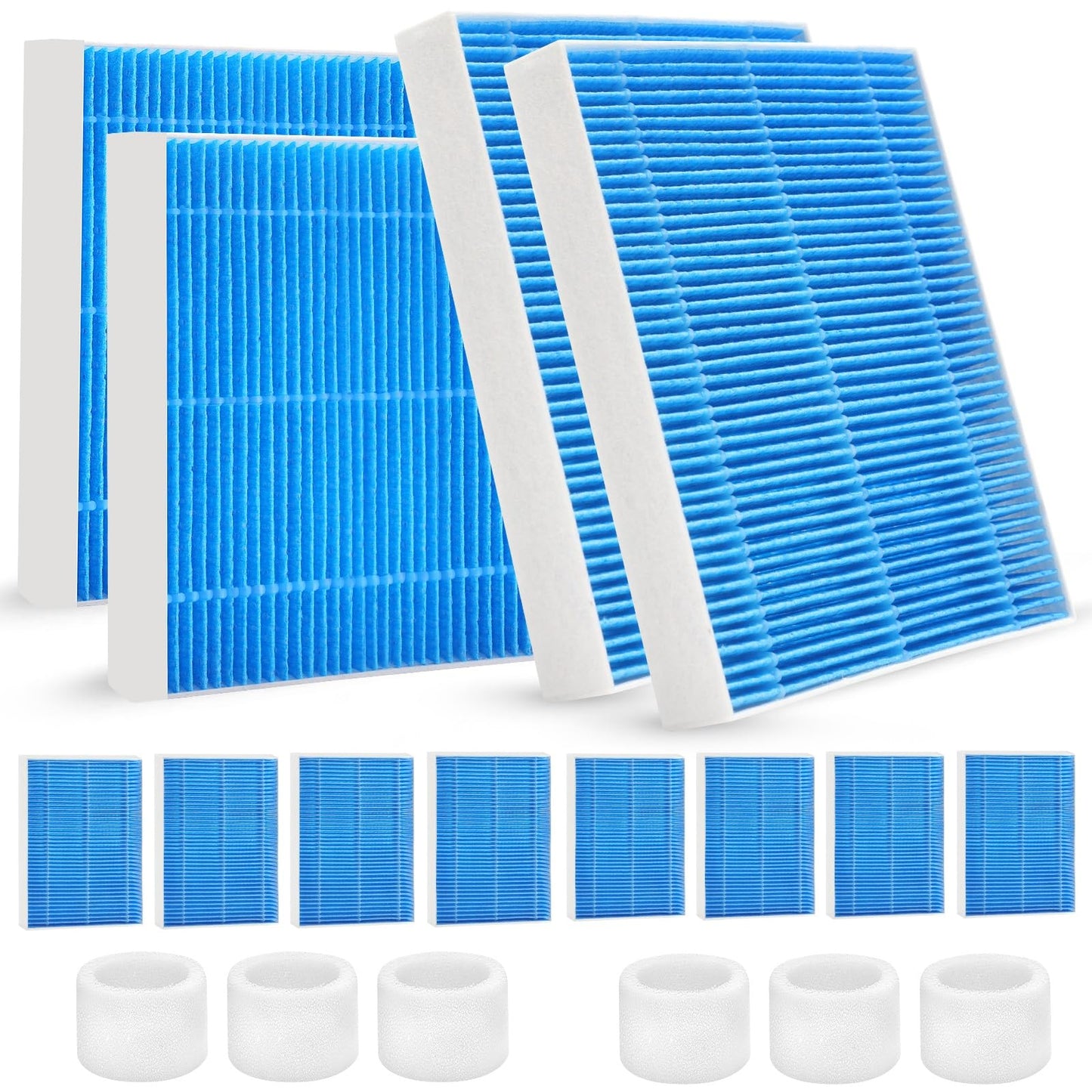 Gazeer 12-Pack Replacement Filters Compatible with LEVOIT Superior 6000S Smart Evaporative Humidifier + 6-Pack Top Fill Humidifier Replacement Filters Compatible with LEVOIT Humidifiers