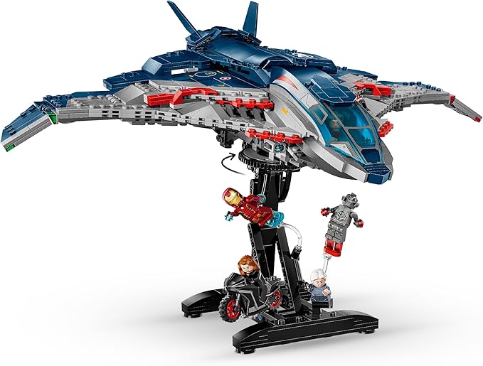 LEGO Marvel Avengers: Age of Ultron Quinjet - Kids Toy for Boys and Girls Ages 12+ - Avengers Toy with 5 Marvel Action Figures - Collectible Decor &amp Playset - Gift Idea for Birthdays - 76325