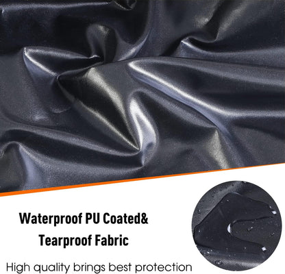 Ruimoy Outdoor Furniture Covers - Waterproof Heavy Duty 600D Protection for Tables & Chairs | 102" L x 74" W x 27.5" H