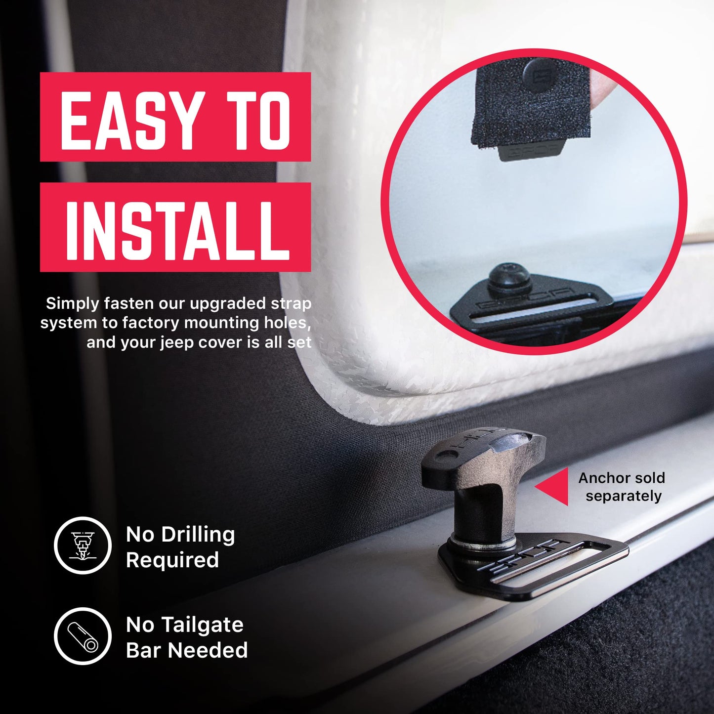 GPCA - Freedom Pack PRO Under Hardtop/Topless Easy-to-Install Patented Tonneau/Trunk Cover Heavy-Duty Accessories for Wrangler JL 2018-2024, 4DR Sport Sahara Rubicon & Freedom Unlimited Models
