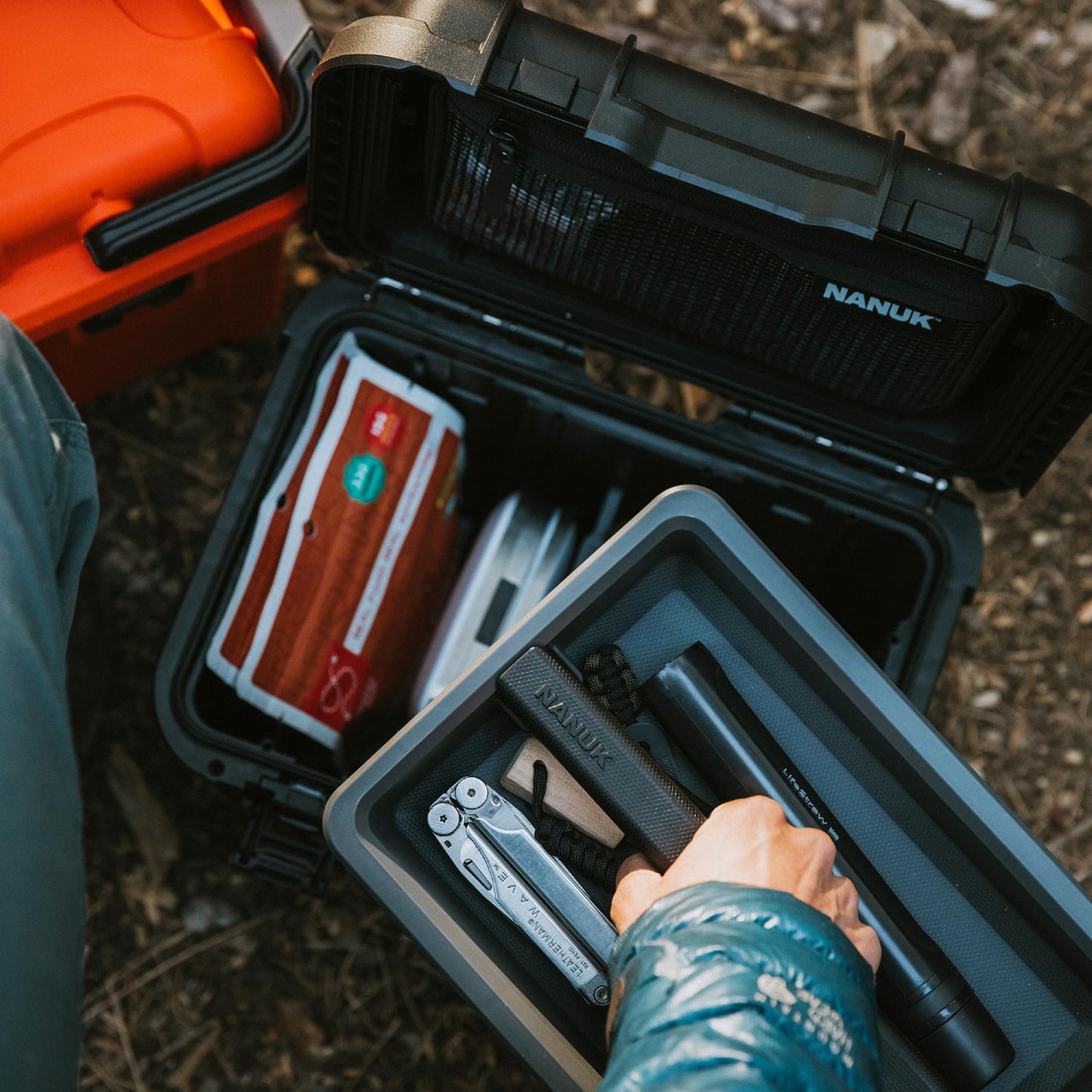 NANUK Trail 10-11.2L (3-Gallon) Waterproof Storage Box – Modular & Compact Cargo Case for Camping, Fishing, Hunting & Outdoor Storage – Dustproof and Impact Resistant (12.9” x 9.7” x 10.3”) – Black