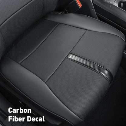 DiffCar for Ford F150 Seat Covers 2015-2023 2024 2025 2026,Full Set Leather Waterproof Black Trucks Pickup Seat Covers Custom Fit for Ford F150 Accessories,Car Seat Cover for SuperCrew/CrewCab(XL,XLT)