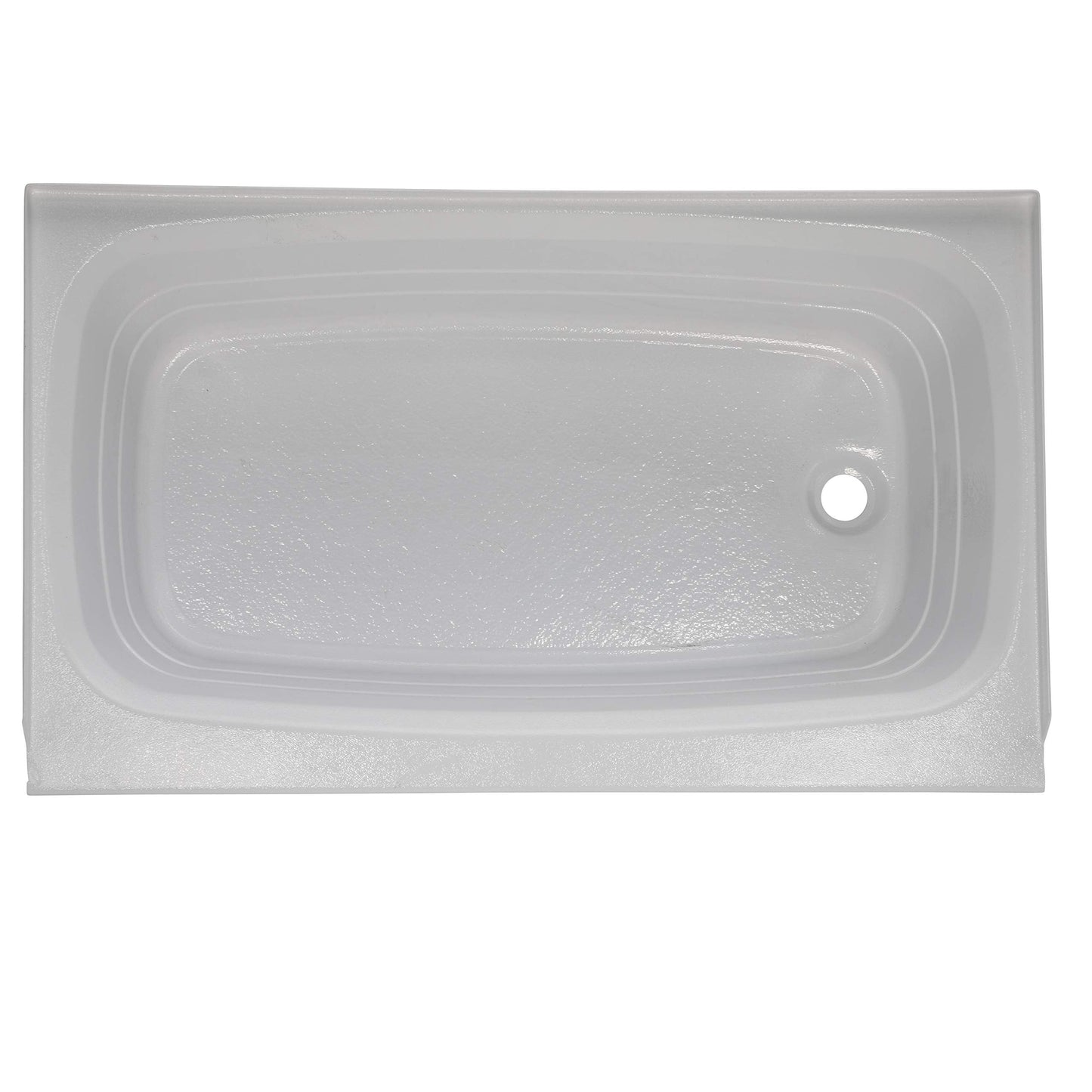 Lippert Replacement 24" x 40" White Bathtub with Right Drain, Scratch-Resistant ABS Acrylic for RVs, Travel Trailers, 5th Wheels, Motorhomes - W2440RHSPK